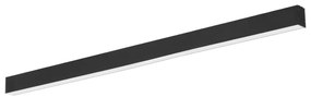 Lampada Lineare LED a Soffitto 55W 150cm Nera con driver PHILIPS Colore Bianco Variabile CCT