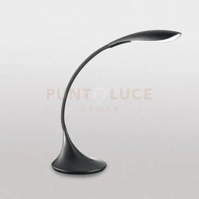 Gls001- lampada da tavolo nera flessibile in silicone dimmerabile 3...