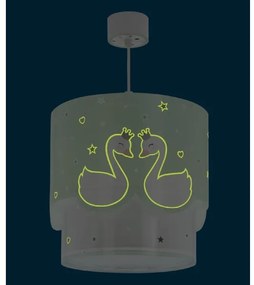 Dalber 61712H - Lampadario per bambini SWEET LOVE 1xE27/60W/230V verde