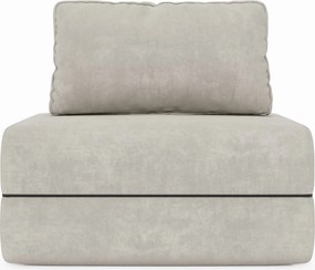 Rift poltrona letto con materasso alto 22 cm e memory foam - schienale mobile e tessuto smacchiabile T31
