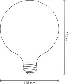 Lampadina LED decorativa E27/4W/230V 125x180mm 2200K