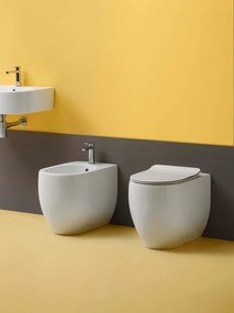 Bidet filomuro Flo KERASAN L 37 x H 43 x P 53 cm bianco lucido