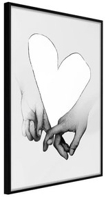 Poster  Couple In Love  Cornice Quadri Cornice nera, Larghezza x Altezza Home decor 20x30