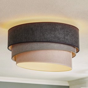 Duolla Plafoniera Pastell Trio Ø 45 cm in 3 tonalità di grigio