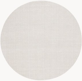 Tappeto rotondo a pelo basso in lana Aminah