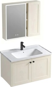 Set di mobili da bagno con lavabo Monti 60cm Creme