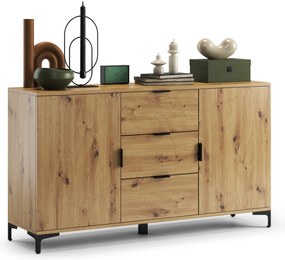 Comò LANA K-150S Rovere Artisan - MOBILE A 2 ANTE CON CASSETTI