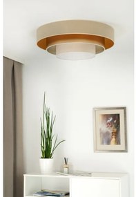 Duolla - Plafoniera LED LUNETA LED/26W/230V diametro 60 cm 4000K beige/oro