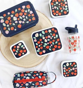 A Little Lovely Company - set di quattro scatole merenda - fragole