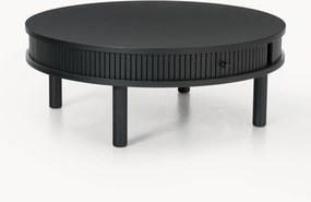 Tavolino da salotto con frontale millerighe Calary, Ø 80 cm