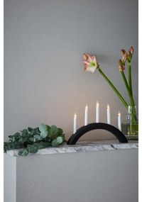 Markslöjd 705955 - Candelabro natalizio AVENTO 5xE10/3W/230V nero