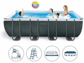 Piscina Fuori Terra Con Pompa a Sabbia 549x274x132 Intex Ultra XTR Frame Rettangolare 26356NP