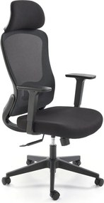 Sedia da ufficio Sonar in nero - H128 cm