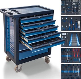 Hyundai - carrello attrezzi porta utensili officina portautensili 175pz 7 cassetti