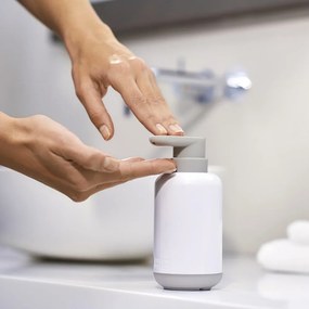 Dispenser di sapone in plastica bianca 300 ml Duo - Joseph Joseph