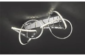 Plafoniera dimmerabile ABRO LED/49W/230V cromo lucido