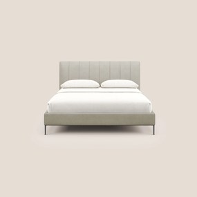 Calliope letto imbottito piedini alti completamente sfoderabile in tessuto smacchiabile T17