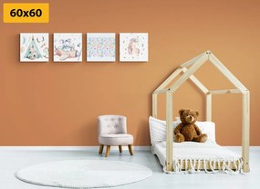 Set di quadri – Per bambini in colori pastello