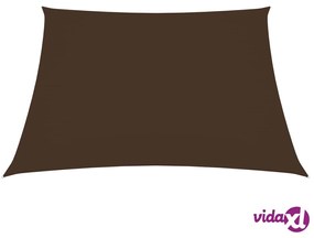 vidaXL Vela Parasole in Tela Oxford Quadrata 2x2 m Marrone