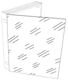 Pensile bagno Easy colore su ordinazione, 3 ante apertura da sinistra P 20 x L 60 x H 75 cm