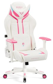 Sedia da gaming Diablo X-Ray 2.0 Small:  Bianco e Rosa