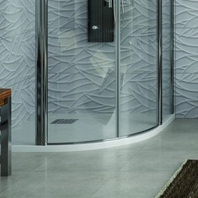 Box doccia semicircolare 80x80 ante battenti h200 | KPX2000 - KAMALU