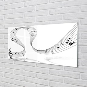 Pannello paraschizzi cucina Chiave di violino 100x50 cm