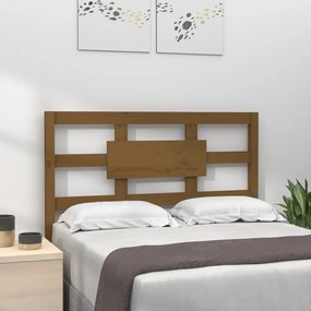 Testiera Per Letto Ambra 80,5x4x100cm İn Legno Massello Di Pino /