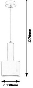 Rabalux 5601 - Lampadario a sospensione con filo ELLIOT 1xE14/25W/230V