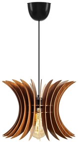 Lampadario a sospensione con filo 1xE27/60W/230V marrone diametro 20 cm