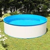 Piscina Fuori Terra 350x90 cm Bianca 92807