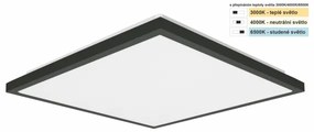 Top Light - Plafoniera LED da bagno ONYX LED/24W/230V IP44 38x38 cm nero