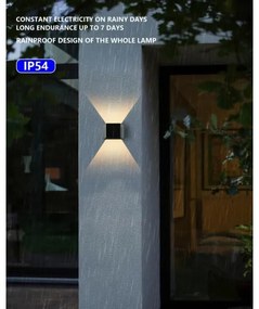 Brilagi - Applique a LED solare SOLAR CUBE LED/2W/3,2V 1300 mAh IP54