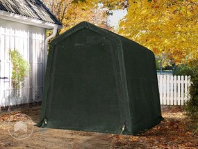 TOOLPORT Tenda garage 2,4x3,6m, Telo in PE, verde scuro - (8045)