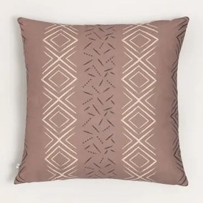 Federa per cuscino quadrata in cotone (60x60 cm) Tadjou Style Marrone - Sklum