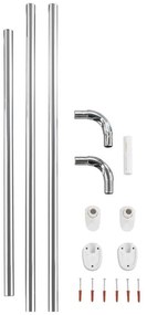 Asta per tenda da doccia ad angolo universale Asta per tenda da doccia - Wenko