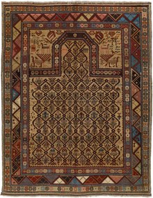 Kazak Tappeto 140x180 (Russia) Annodato A Mano