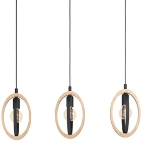 Eglo 43462 - Lampadario a sospensione con filo BASILDON 3xE27/40W/230V