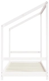 Giroletto per bambini bianco 90x190cm in legno massello di pino