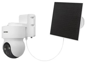 Telecamera di videosorveglianza da esterno senza fili connessa ELVOX VIMAR Tlc PT 4G LTE 3Mpx con pannello solare 98°, bianco