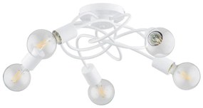 Lampadario a plafone MAXIS 5xE27/15W/230V bianco