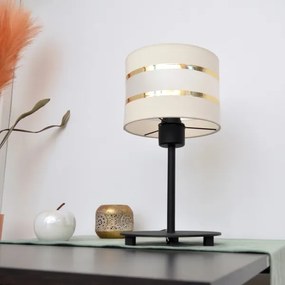 LED Lampada da tavolo HELEN 1xE27/15W/230V color crema/nero/oro