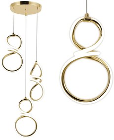 Lampada a sospensione LED G073-3CPR Gold