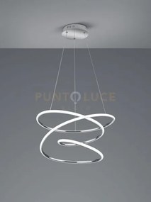 Bologna sospensione led  36w 5100lm, 4000k cromo con dimmerazione a...