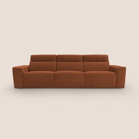 Clark Divano modulare 3 sedute con opzione relax elettrico in tessuto smacchiabile impermeabile T17