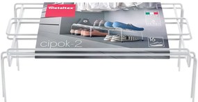 Set di 2 portascarpe in acciaio inox bianco Cipok - Metaltex