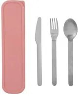 Set 3 posate con astuccio da viaggio