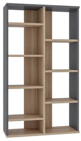 Libreria in rovere grigio/naturale 72x124 cm Keota - Kalune Design