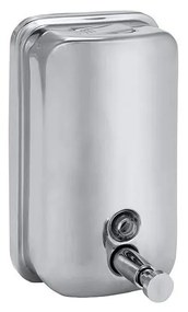 Dispenser per sapone 10x15 cm in acciaio inox/argento