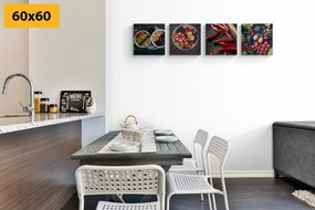Set di quadri – Delizie culinarie